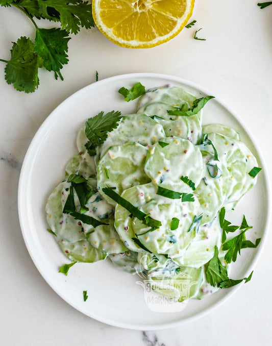 recette Salade de concombre et sa sauce Healthy