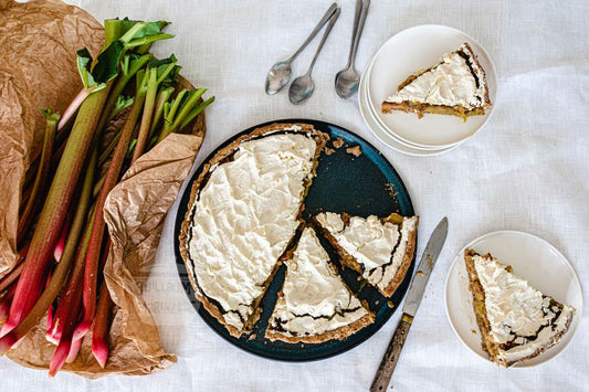 recette Tarte à la rhubarbe Healthy