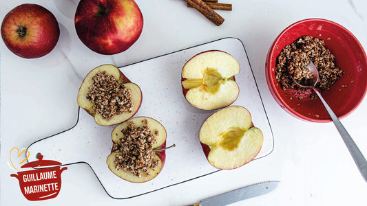 recette Crumble de pomme express et Healthy