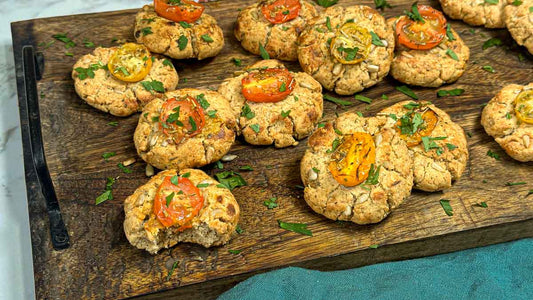 Recette de cookie aux tomate cerise et graines de tournesol 