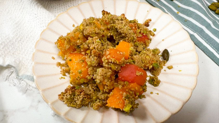 Recette de crumble aux abricots 