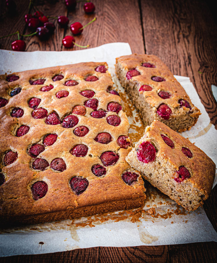 Gâteau à la banane et aux cerises Healthy