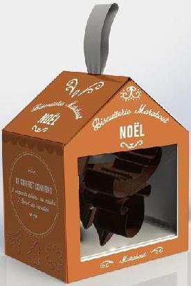 Mini box biscuits Noël